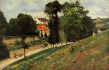 La carretera de Saint Antoine en l Hermitage Pontoise 1875 Camille Pissarro Pinturas al óleo